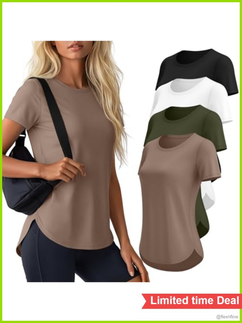 4 Pack Women's Quick Dry Workout Shirts UPF 50+ Active Tees